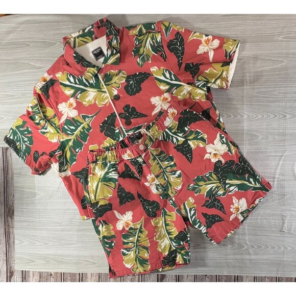 Todd Snyder Other - Todd Snyder Terry Cloth Lined Guayabera shirt + shorts LL size M multicolor NWOT